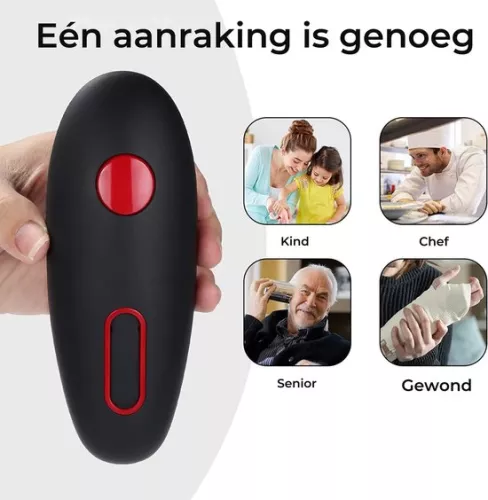 merkloos Electric Can Opener - Cordless - Safe & Easy - For Kitchen, Restaurant & Seniors (8721085247242)