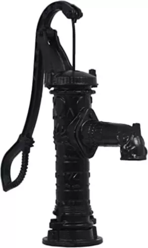 Hand Water Pump - Crank Pump - Hand Water Pump Cast Iron - Garden Water Pump - Water Well Pump - Black 14kg