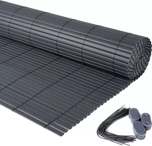 Balcony wind screen - water-repellent & sturdy - privacy & protection - anthracite - 1.2x15 m
