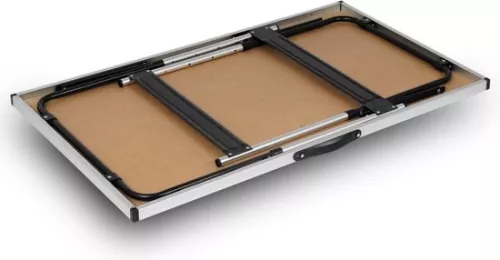 Dripio Folding camping table - sturdy aluminum/wood construction - adjustable & lightweight - modern design (8721041509483)