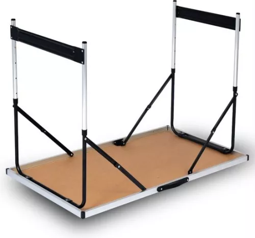 Dripio Folding camping table - sturdy aluminum/wood construction - adjustable & lightweight - modern design (8721041509483)