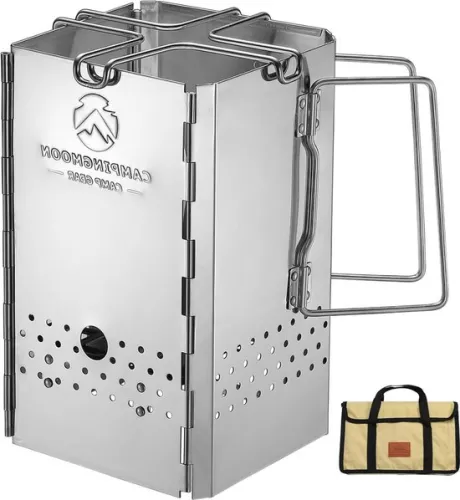 Foldable Charcoal Chimney Starter Barbecue Stainless Steel MT-19 for Camping Barbecue