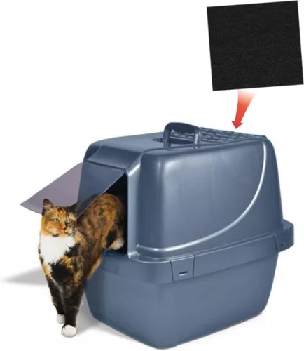 10 Pack Cat Litter Charcoal Filters Tray Filter Replacement Charcoal Odor Filters Hooded Litter Boxes & Pans