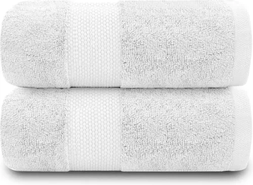 Bath towels 100x 200 Extra large bath towel 2-piece - 700 g/m² hotel quality Egyptian cotton extra large towels 100 x 180 cm - extra soft bath towel - white bath towels 100x 200