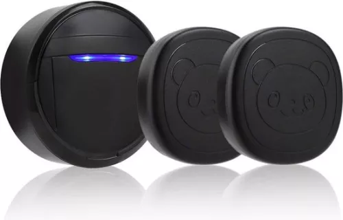 Waterproof Wireless Dog Doorbell - Training Bell for Pets and Elderly - 1 Receiver 2 Transmitters (EU) .