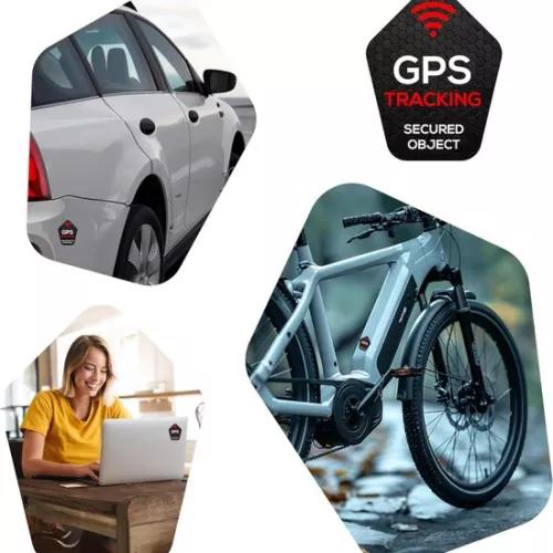 2 x weatherproof GPS stickers for bicycles - ideal theft protection e-bike case - GPS tracker bicycle Gps tracker bicycle