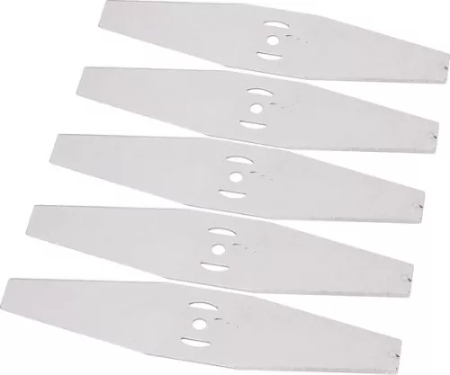 Replacement Blades Steel Electric Mower Head Blades Garden Tools for Cutting Grass Weeds Scrub Thorns - Set of 5