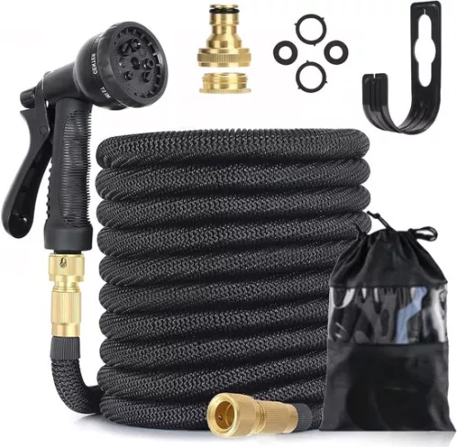 Expandable Garden Hose with Spray Nozzle - Multifunctional - 50FT