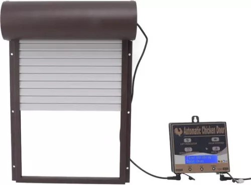 Automatic Chicken Coop Door Opener with Light Detection and Remote Control - 3-in-1 Solution for Breeding Businesses