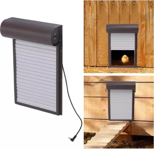 merkloos Automatic Chicken Coop Door Opener with Light Detection and Remote Control - 3-in-1 Solution for Breeding Businesses (8785293916147)