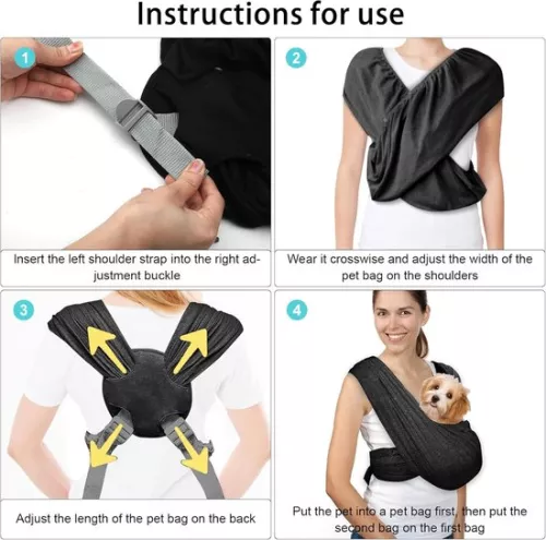 merkloos Dog Carrier - Baby Sling for Small Dogs - Adjustable (9507766248369)