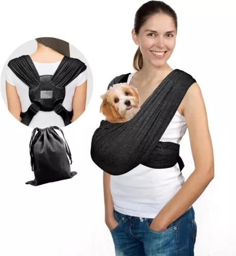 Dog Carrier - Baby Sling for Small Dogs - Adjustable
