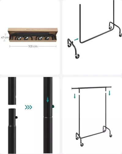 merkloos Clothes rack Freestanding hanger - Clothes rack Freestanding hanger (8721242484336)