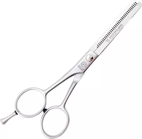 Dog scissors/coat scissors - Stainless steel matt satin finish • Fell modelling scissors (teeth on one side) thinning scissors (teeth on both sides) (60-30ZE = 15 cm 30 teeth on one side)