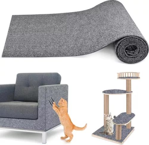 Scratching mat - Climbing mat for cats DIY self-adhesive - cut to size - wall and corner - protects carpets and sofas