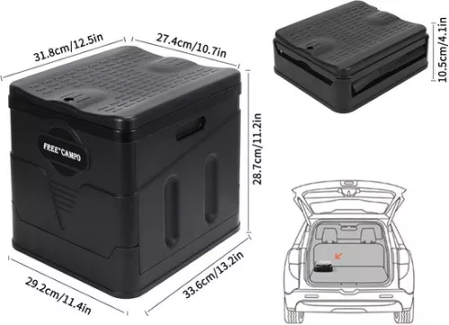 merkloos Mobile separation toilet foldable compact M: 31 x 27 x 30 cm - For adults and children: outdoor camping hiking file (6154125276223)