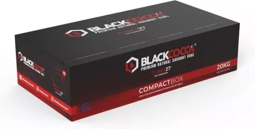 Compact Natural Coals for Shisha and Barbecue - High Quality Coconut Coals with Long Burning Time