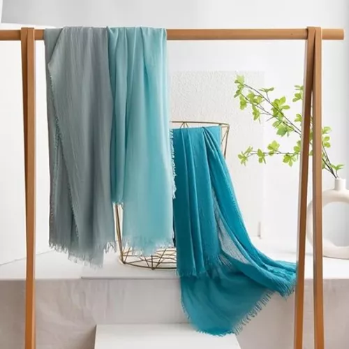 Women's summer scarves, spring and summer scarves, solid colors, sun protection, shawls, women's scarves, headscarves, large long lightweight mesh beach scarf 74