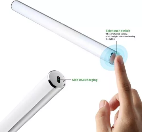 merkloos Wireless rechargeable LED wall lamp with touch control for bathroom make-up mirror (6152326883820)