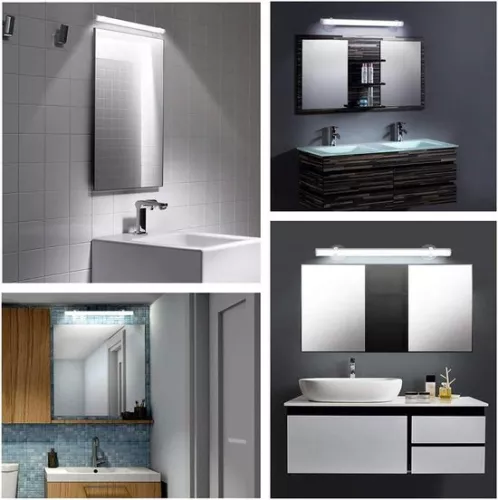 merkloos Wireless rechargeable LED wall lamp with touch control for bathroom make-up mirror (6152326883820)