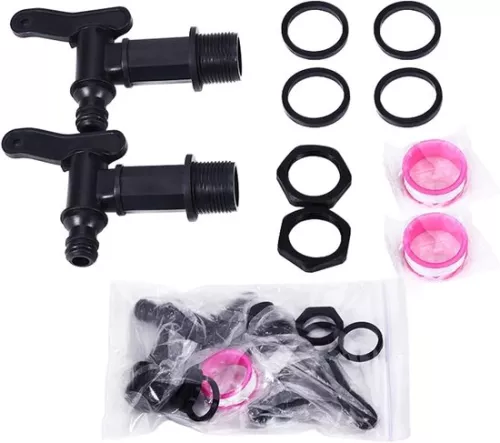 unbranded Drain tap for rain barrel - plastic drain tap - suitable for garden and industry (9506214796650)