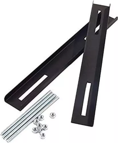 Letterbox mounting kit - mounting on fences or gates - black