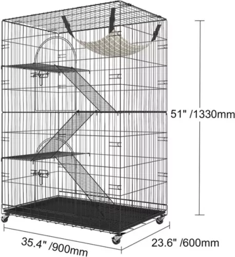 merkloos Cat run - Cat crate - Cat cage - Up to 14kg - Foldable (8721085152690)